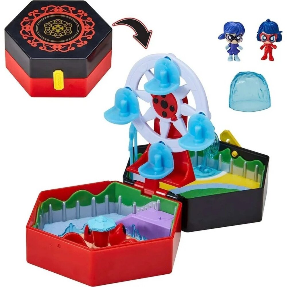 Miraculous Ladybug Chibi Amusement‎ Park: Rides & A Rescue Miracle Box Playset